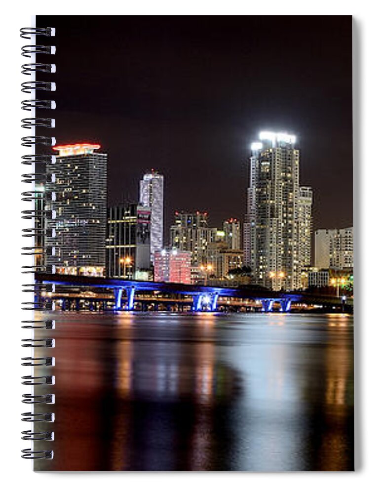 Miami Spiral Notebook featuring the photograph Miami - Florida by Brendan Reals