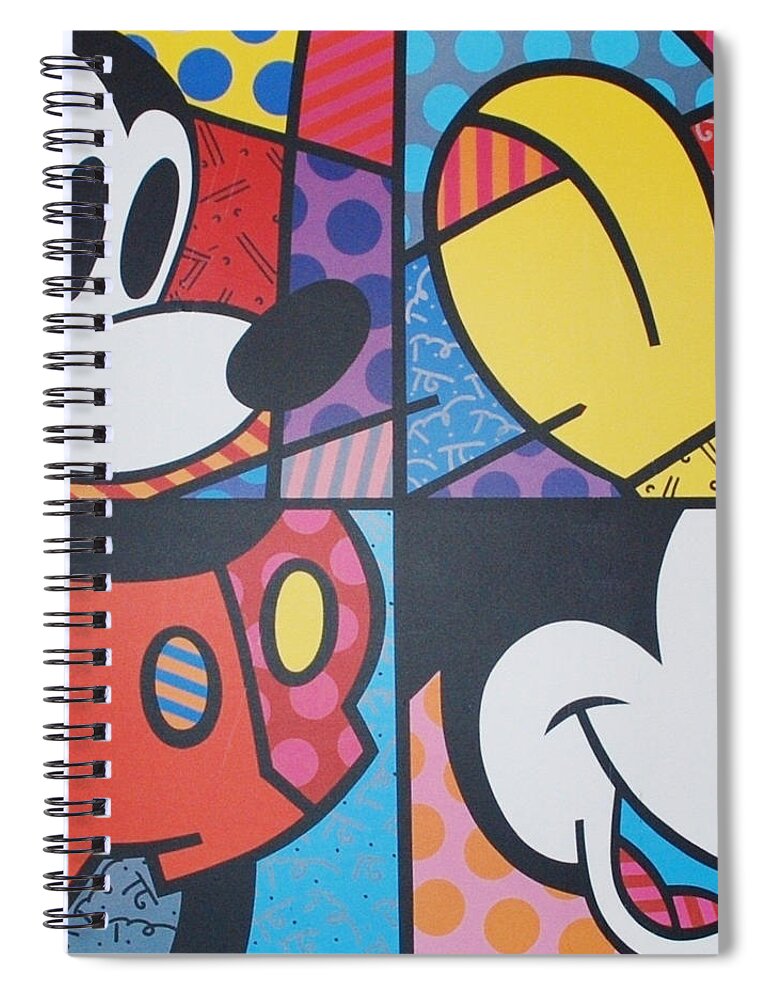 Mickey Mouse Spiral Notebook featuring the photograph Mickey by Rob Hans