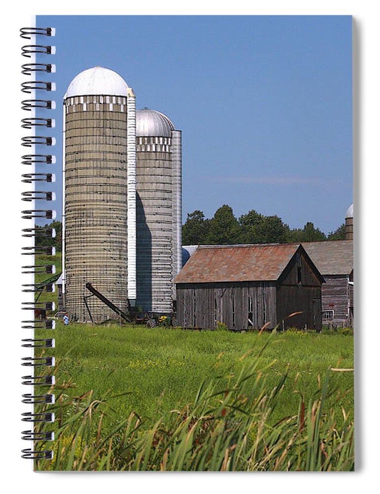 Vermont Spiral Notebook featuring the photograph Middlebury Vermont Barn by Deborah Benoit