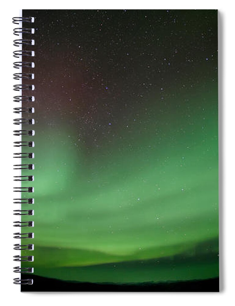 Phenomen Spiral Notebook featuring the photograph Midnight Dome by Priska Wettstein