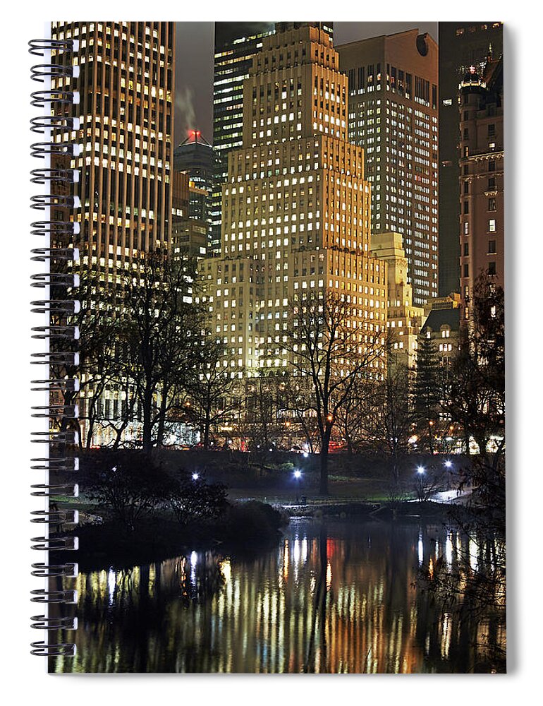 Central Park Spiral Notebook featuring the photograph Midtown Manhattan From Central Park by Allan Baxter