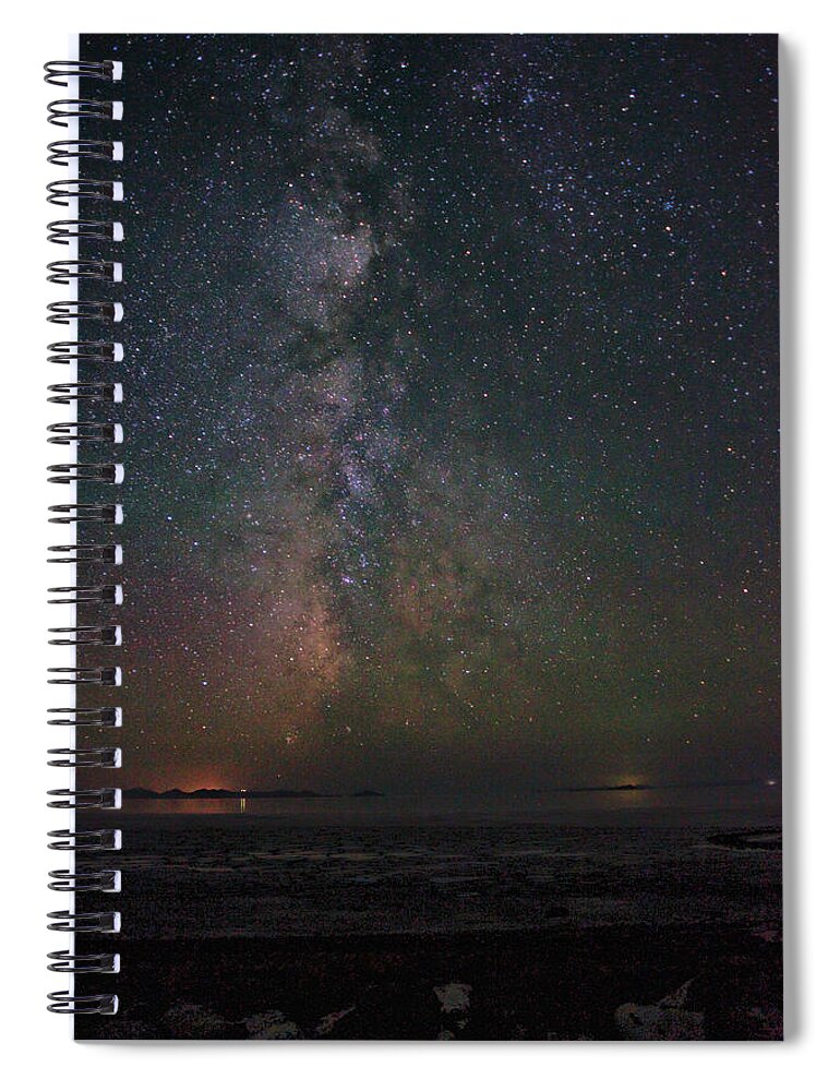 Spiral Jetty Spiral Notebook featuring the photograph Milky Way by Ely Arsha