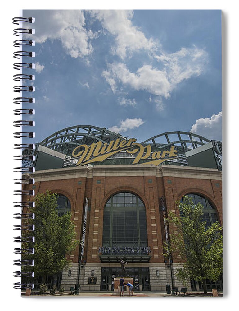 Milwaukee Brewers Spiral Notebook featuring the photograph Milwaukee Brewers Miller Park 4 by David Haskett II