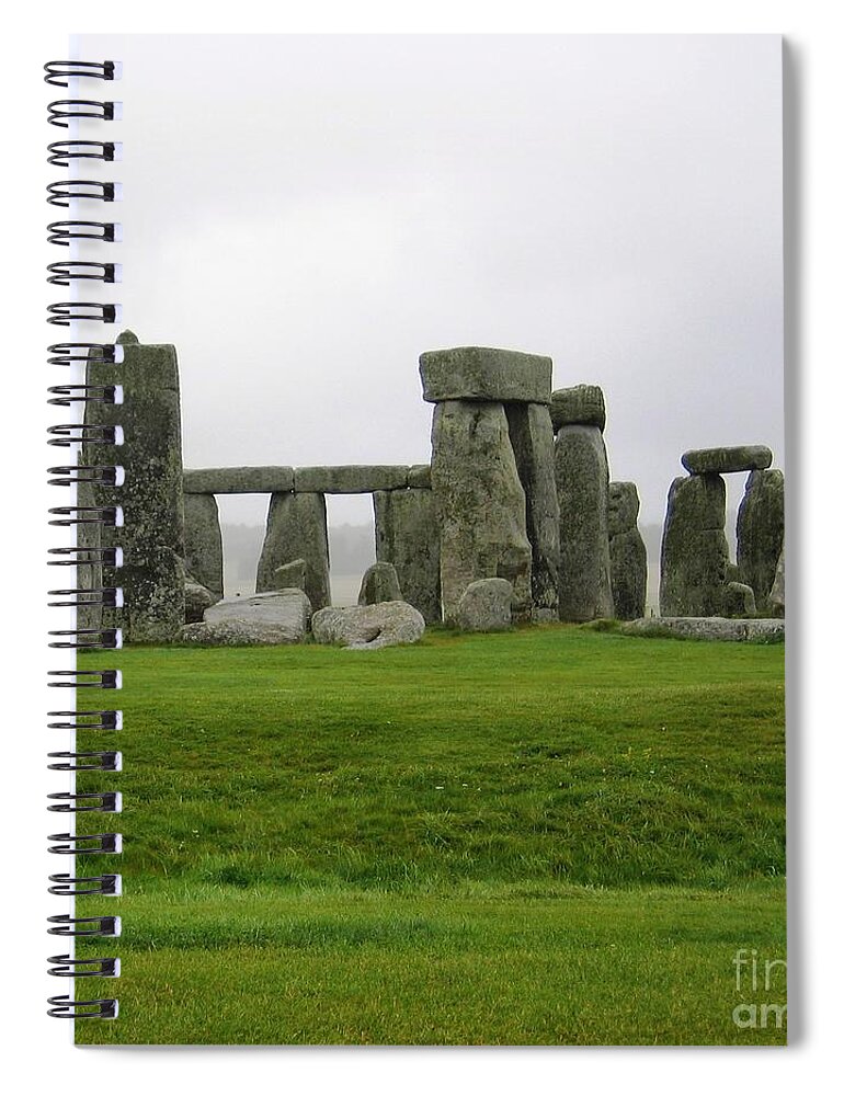Stonehenge Spiral Notebook featuring the photograph Mind The Dip by Denise Railey