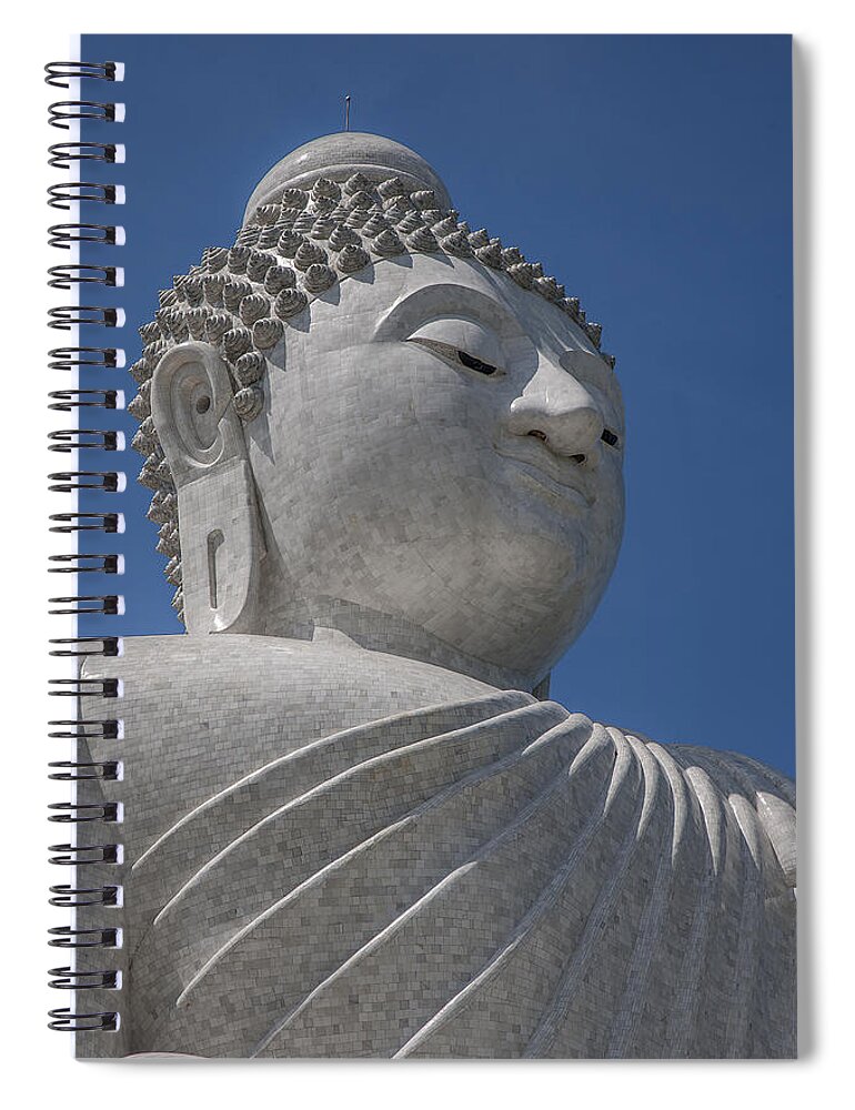 Scenic Spiral Notebook featuring the photograph Ming Mongkol Buddha Big Buddha of Phuket DTHP041 by Gerry Gantt