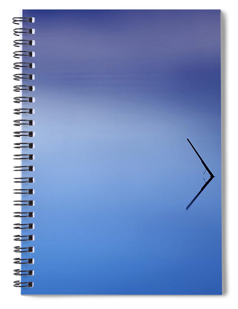 Blue Spiral Notebook featuring the photograph Minimalistic by Ivan Slosar