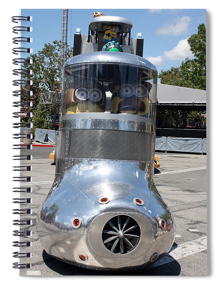 Orlando Spiral Notebook featuring the photograph Minion Motor by David Nicholls