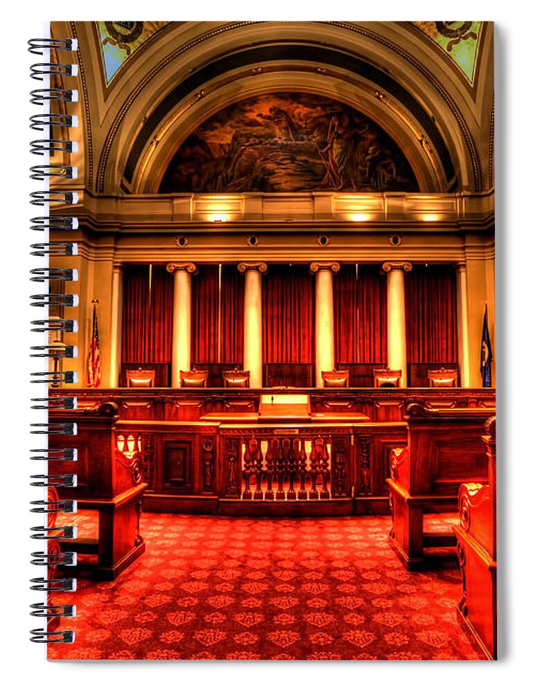 Minnesota Supreme Court Spiral Notebook featuring the photograph Minnesota Supreme Court by Amanda Stadther