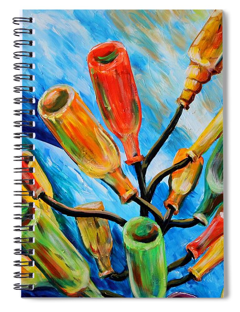 Still Life Spiral Notebook featuring the painting Mississippi Bottle Tree by Karl Wagner