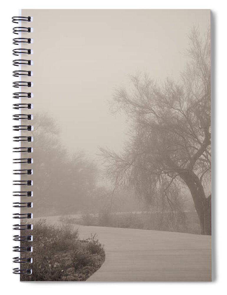 Fog Spiral Notebook featuring the photograph Misty Morning II by Tamara Becker