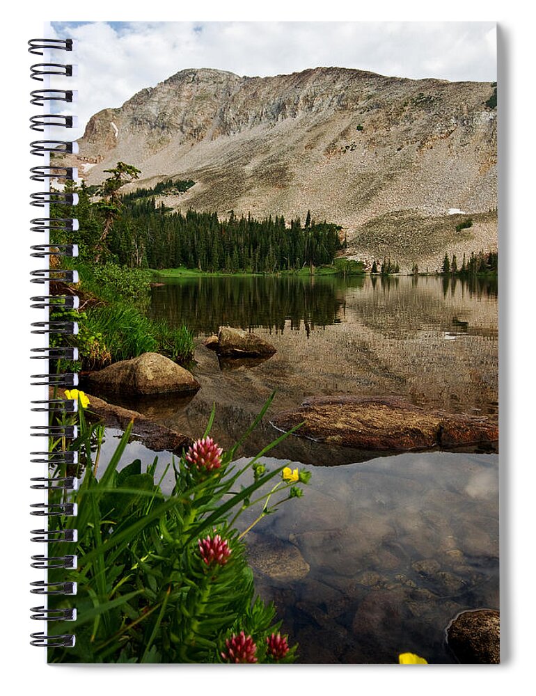 Landscapes Spiral Notebook featuring the photograph Mitchell Lake Reflections by Ronda Kimbrow