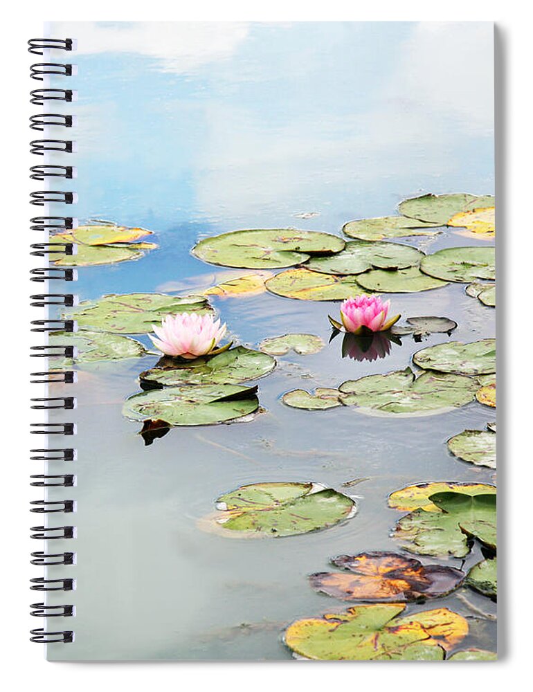 Water Lilies Spiral Notebook featuring the photograph Monet's Garden by Brooke T Ryan