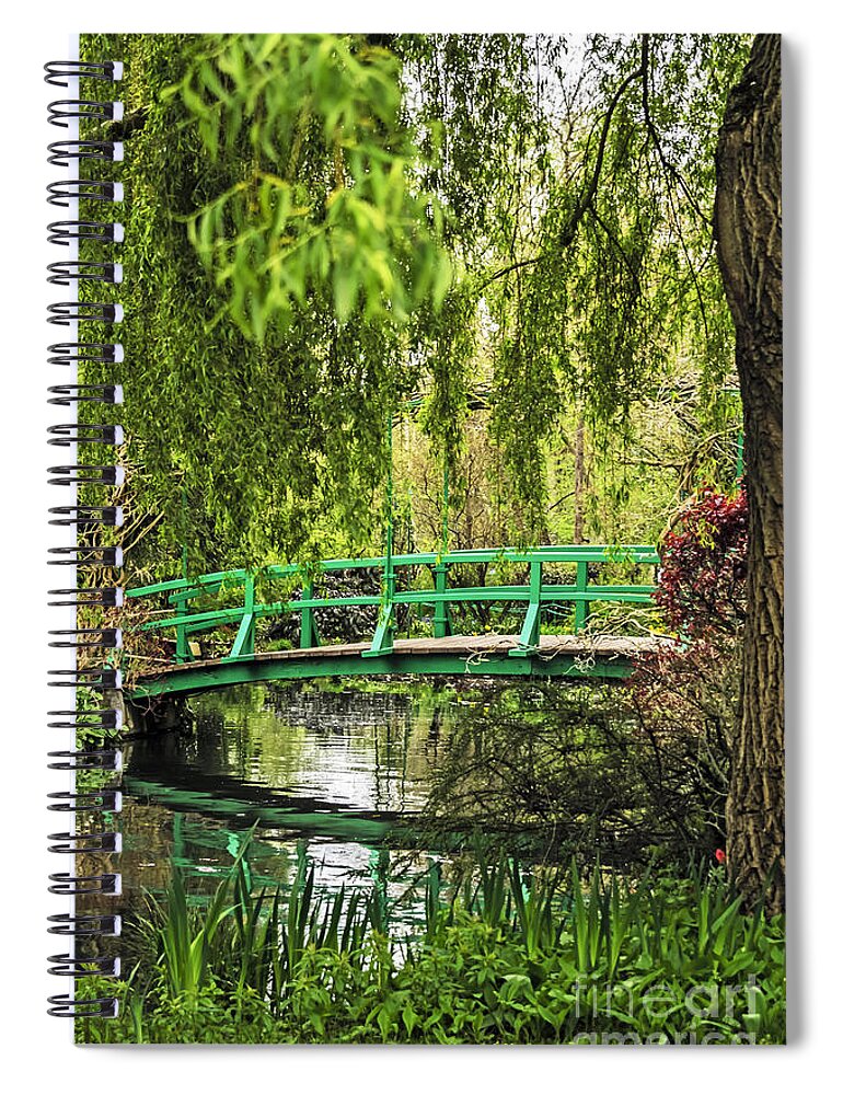 Travel Spiral Notebook featuring the photograph Monet's Inspriation by Elvis Vaughn
