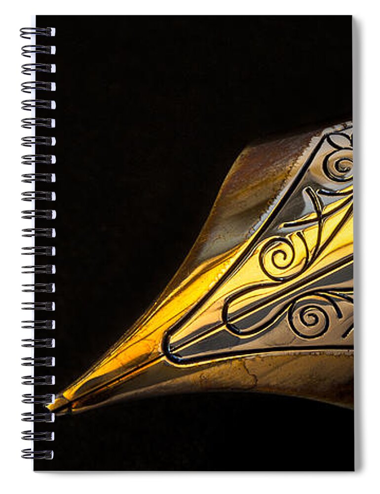 Mont-blanc Spiral Notebook featuring the photograph Mont Blanc Pen by Bernd Laeschke