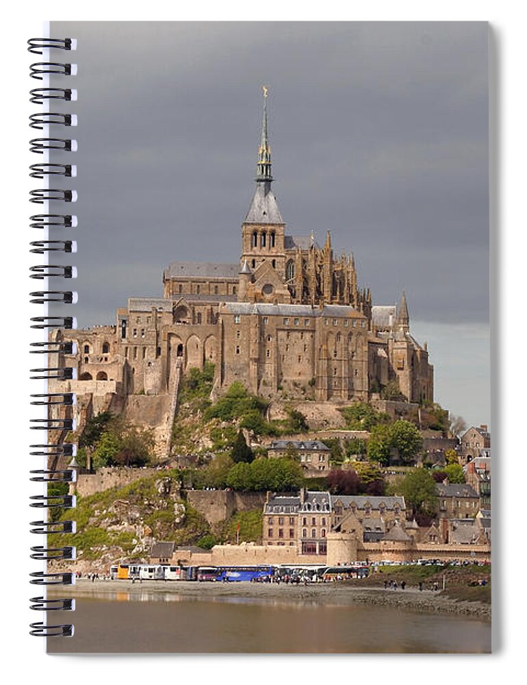 Mont St Michel Spiral Notebook featuring the photograph Mont St Michel by Wes and Dotty Weber