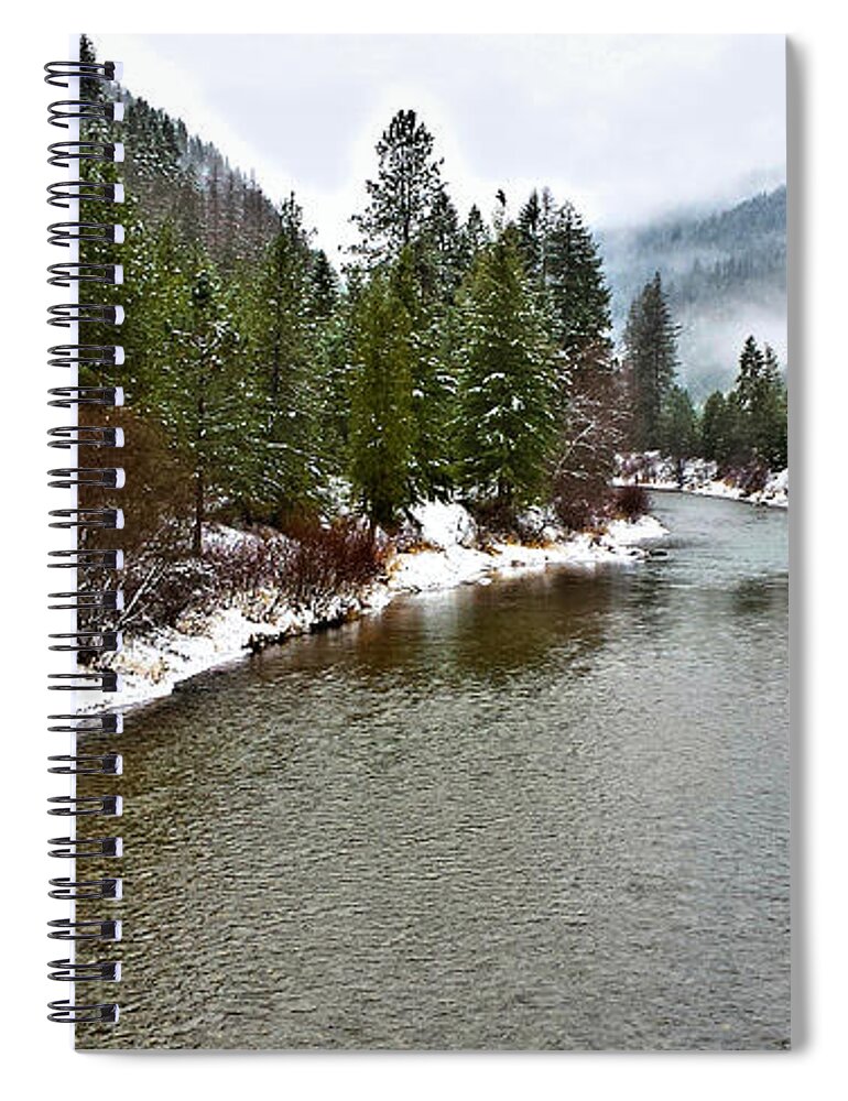 Montana Spiral Notebook featuring the photograph Montana Winter by Susan Kinney