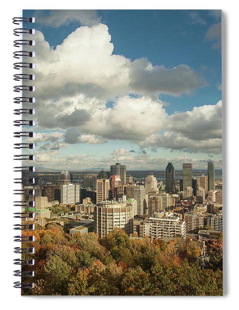 Downtown District Spiral Notebook featuring the photograph Montreal, Cloudy Autumn Day by Ryan Reisert Photography