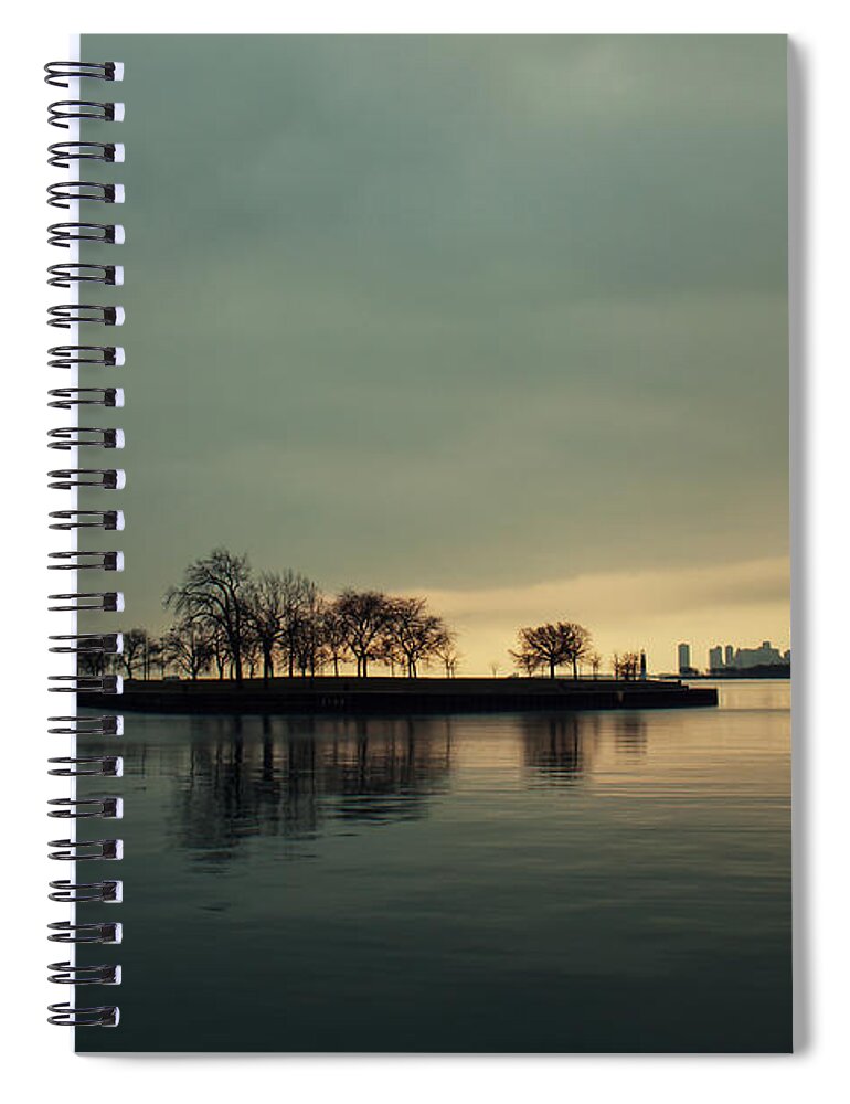 Chicago Spiral Notebook featuring the photograph Montrose Sunrise by Lauri Novak