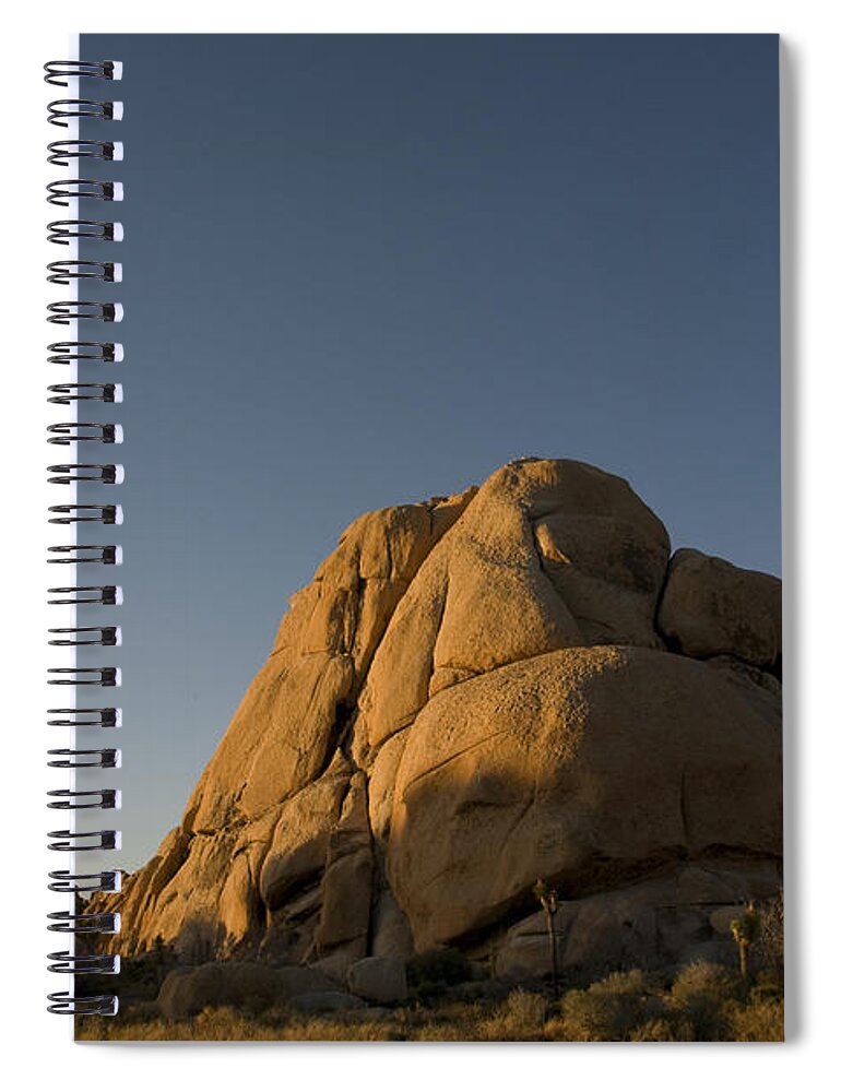 Rock Spiral Notebook featuring the photograph Monzonite Granite, Joshua Tree Np by Mark Newman