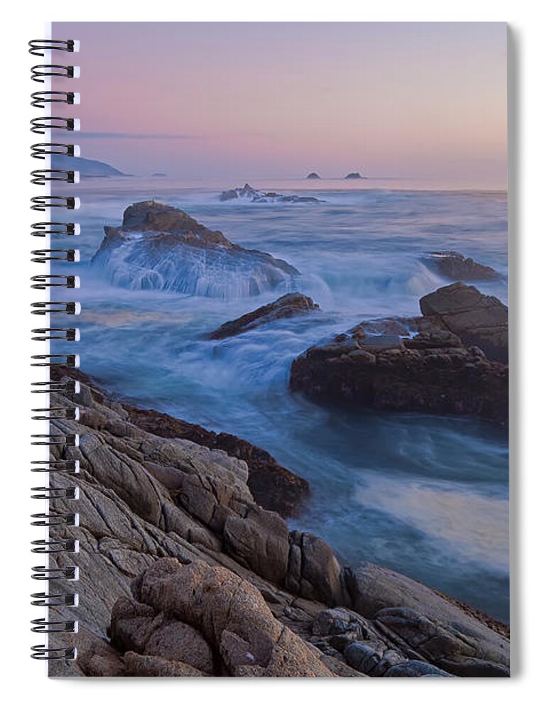 Landscape Spiral Notebook featuring the photograph Moody Blue by Jonathan Nguyen