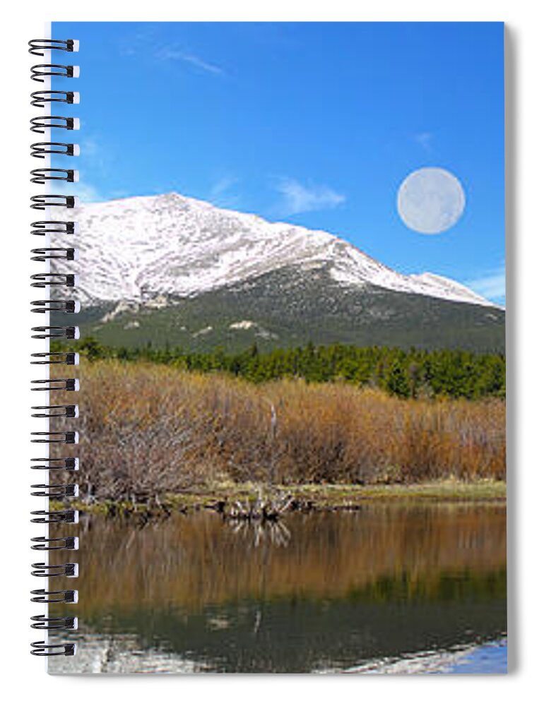 St. Malo Spiral Notebook featuring the photograph Moon Over St. Malo by Shane Bechler