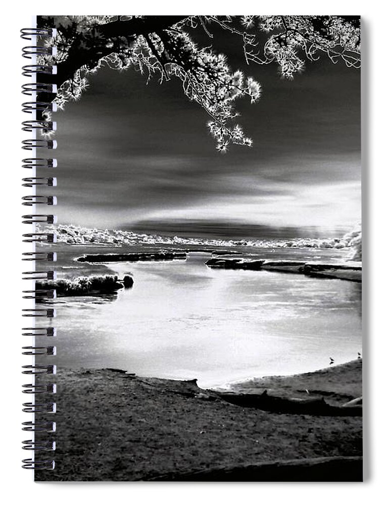 Landscape Spiral Notebook featuring the photograph Moona Lagoona by Robert McCubbin