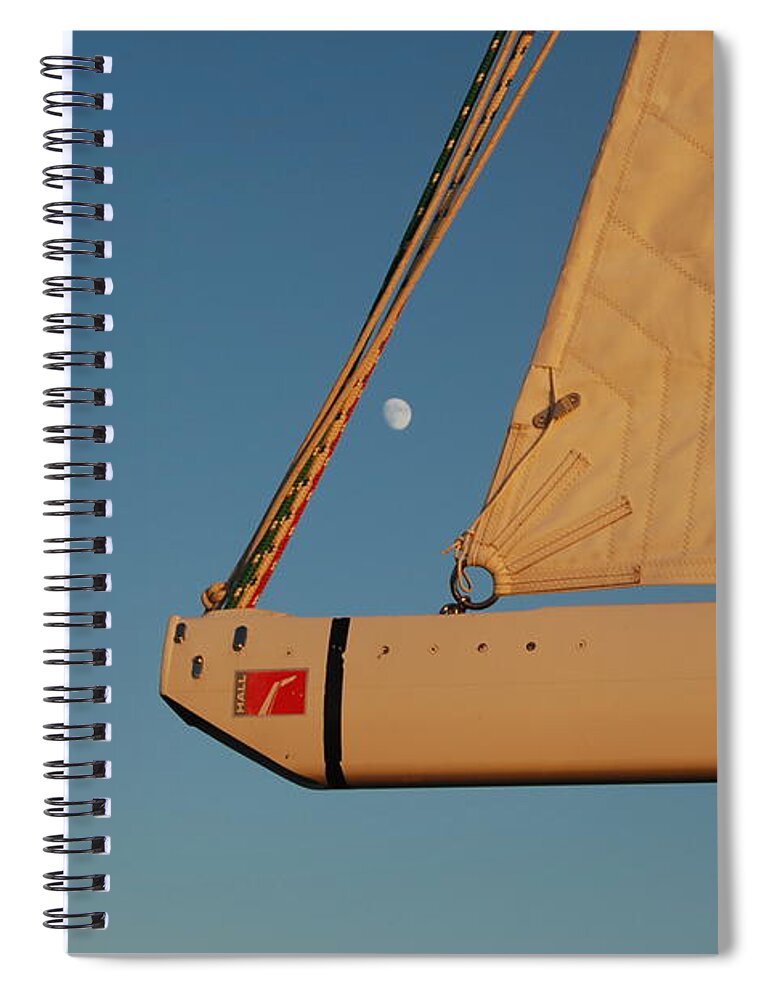 Moon Spiral Notebook featuring the photograph Moonscape by Christopher James