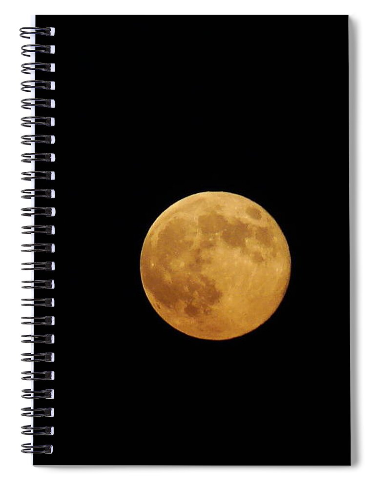 Moon Spiral Notebook featuring the photograph Moon Dance by Mary Halpin