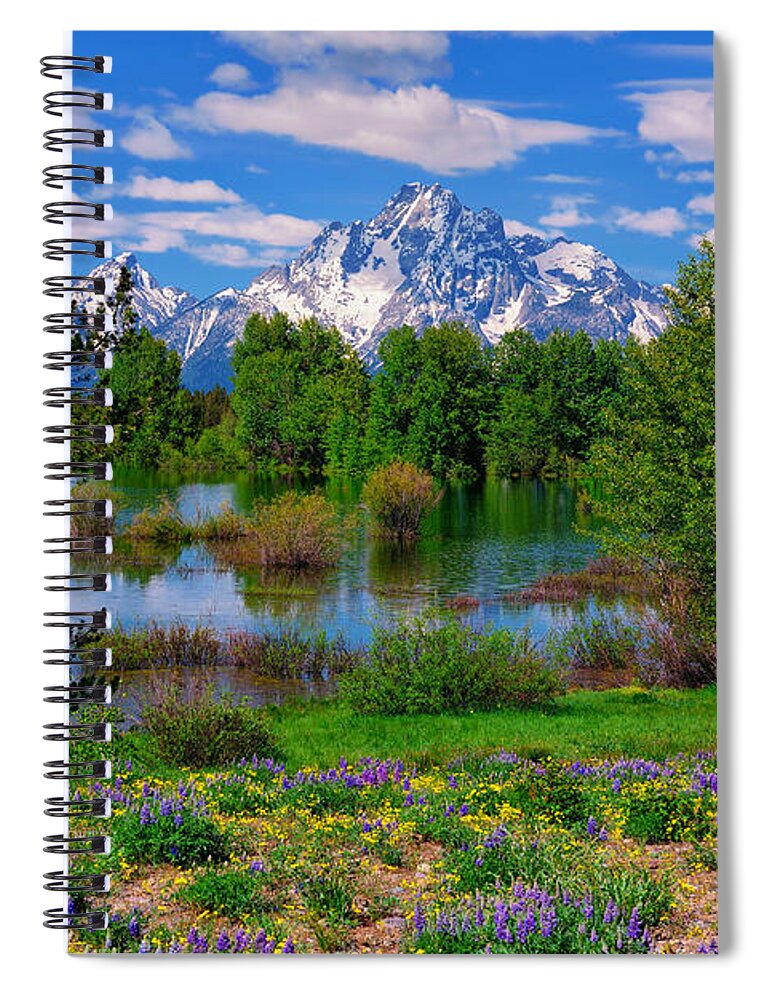 Moran Spiral Notebook featuring the photograph Moran from Pilgrim Creek by Greg Norrell