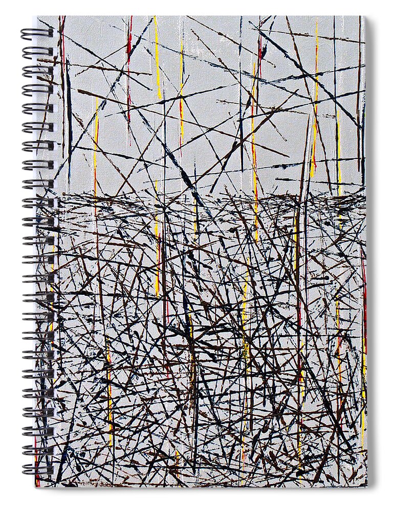 More Spiral Notebook featuring the painting More is Less by Artcetera By   LizMac
