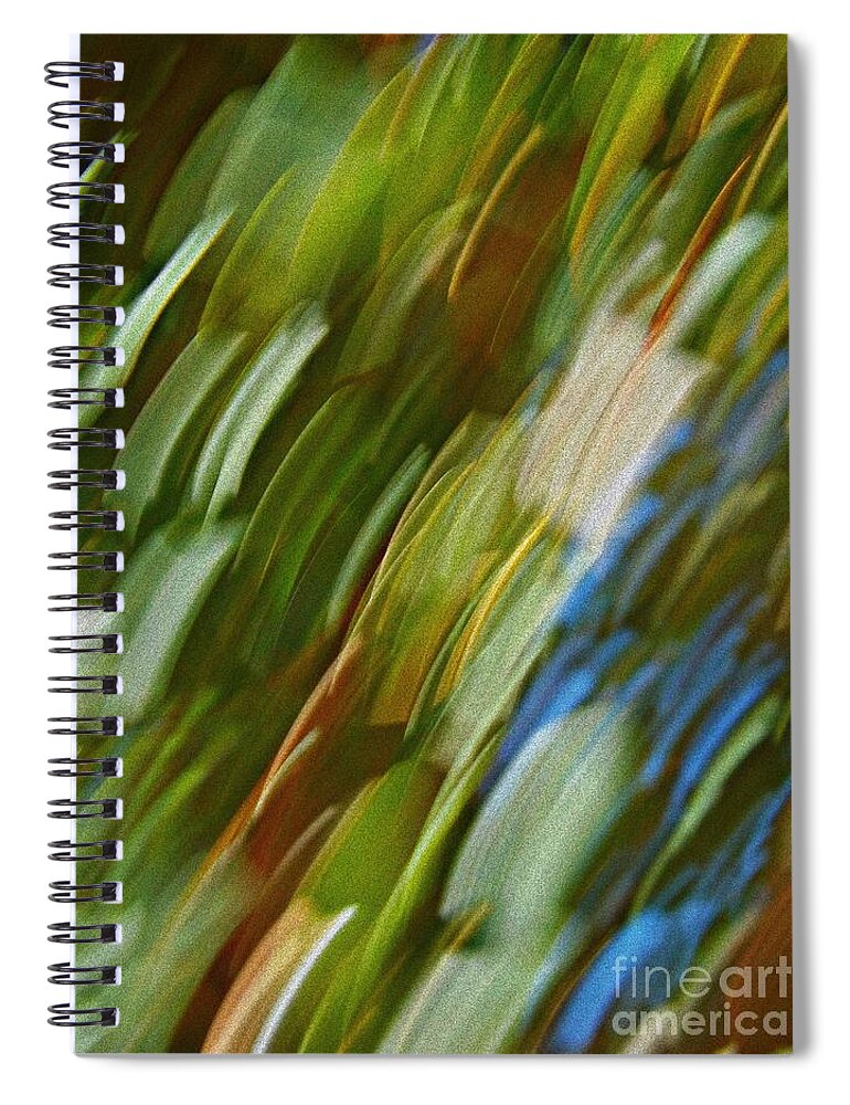  Spiral Notebook featuring the photograph Morning After by Clare Bevan
