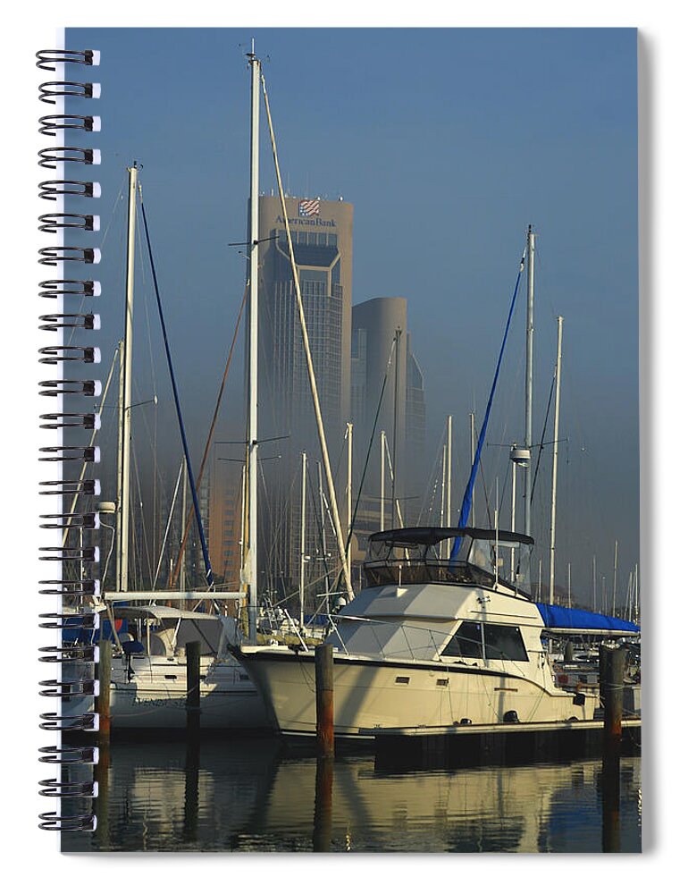 Fog Spiral Notebook featuring the photograph Morning Fog ll by Leticia Latocki