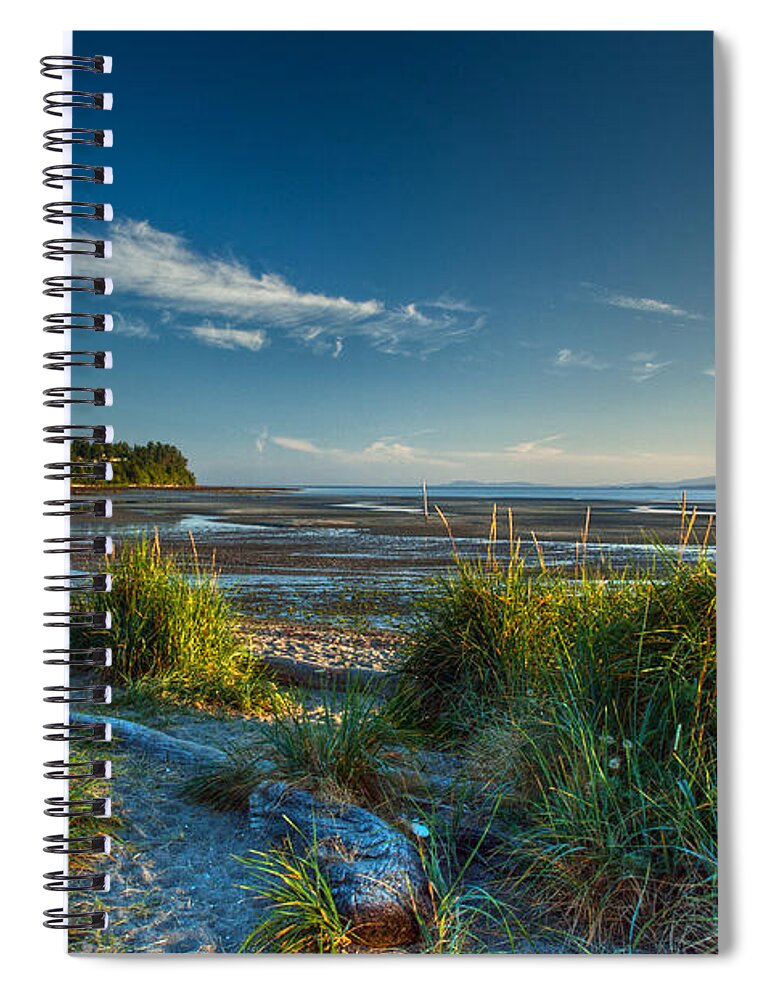 Beach Spiral Notebook featuring the photograph Morning on the Beach by Randy Hall