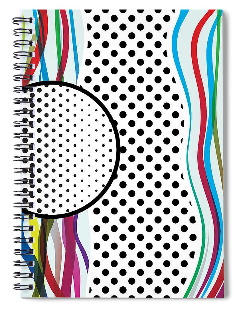 Gary Spiral Notebook featuring the digital art Morris Like POP Art by Gary Grayson