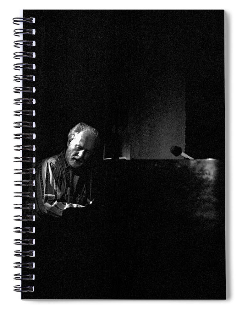 Jazz Spiral Notebook featuring the photograph Mose Allison 2 by Lee Santa