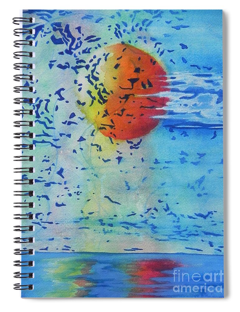 Fine Art Painting Spiral Notebook featuring the painting Mother Nature At Her Best by Chrisann Ellis