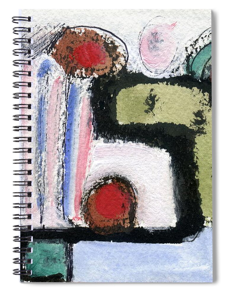 Wall Art Original Abstract Paintings Spiral Notebook featuring the painting Mother Nature by Stephen Lucas