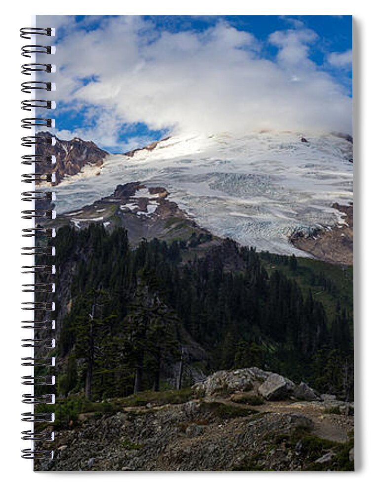 Baker Spiral Notebook featuring the photograph Mount Baker View by Mike Reid