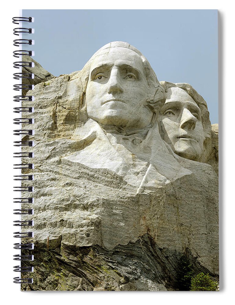 Scenics Spiral Notebook featuring the photograph Mount Rushmore by Dennis Macdonald