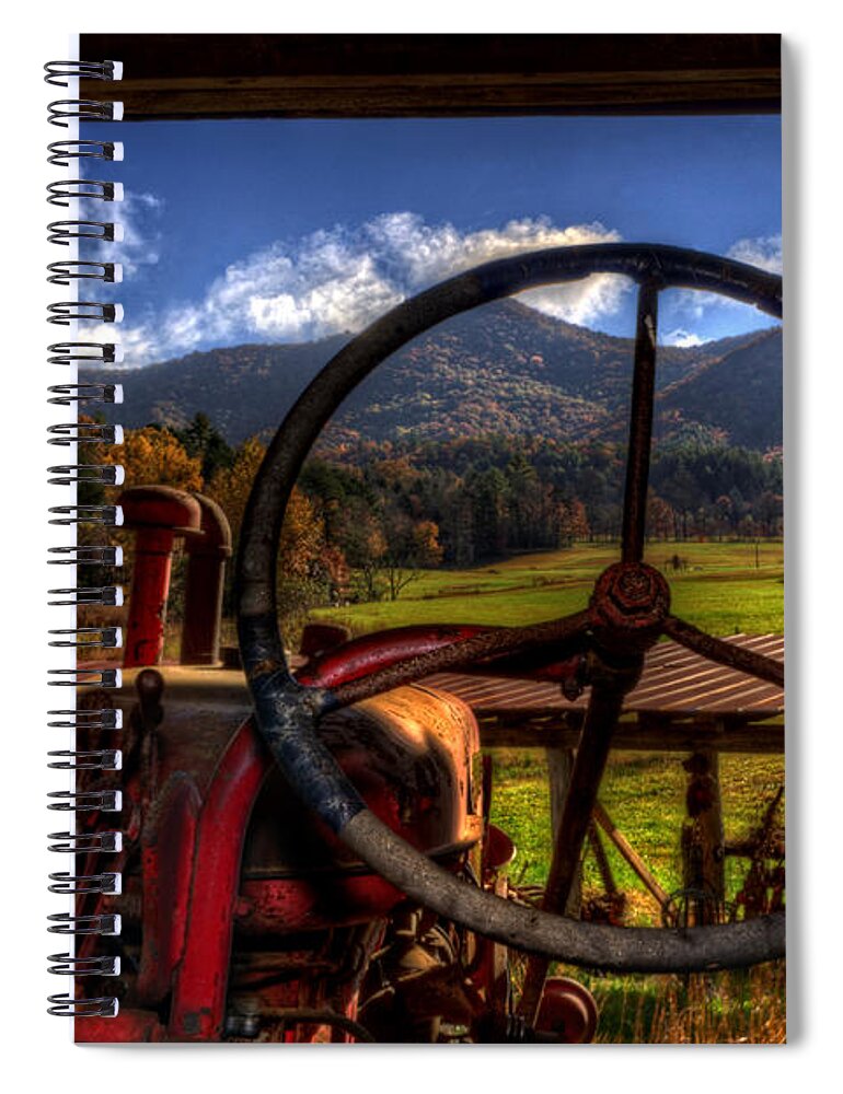 Western North Carolina Mountains Spiral Notebook featuring the photograph Mountain Farm View by Greg and Chrystal Mimbs