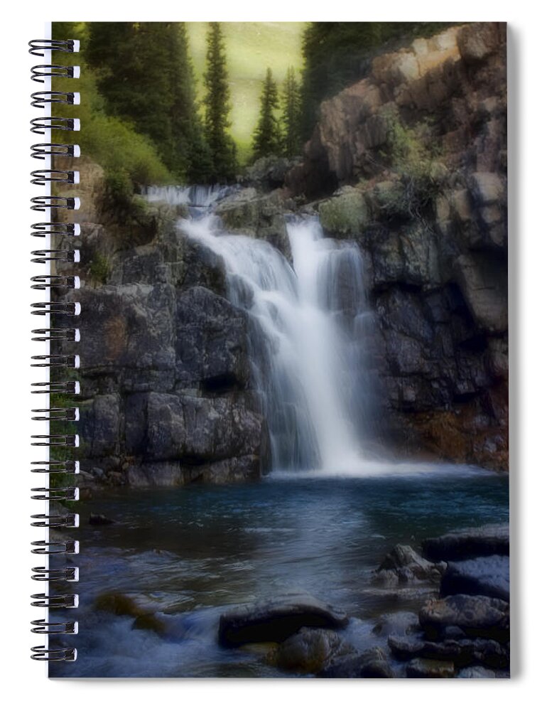 Mountain Spiral Notebook featuring the photograph Mountain Oasis by Ellen Heaverlo