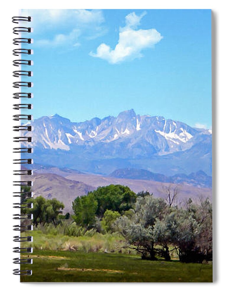 Sierra Spiral Notebook featuring the photograph Mountain Valley by Frank Wilson