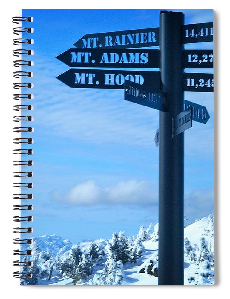 Mountain Spiral Notebook featuring the photograph Mountains Everywhere by Jamie Johnson