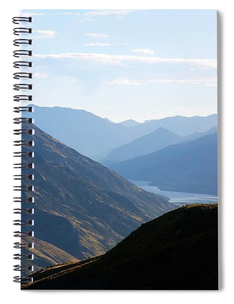 New Spiral Notebook featuring the photograph Mountains Meet Lake #3 by Stuart Litoff