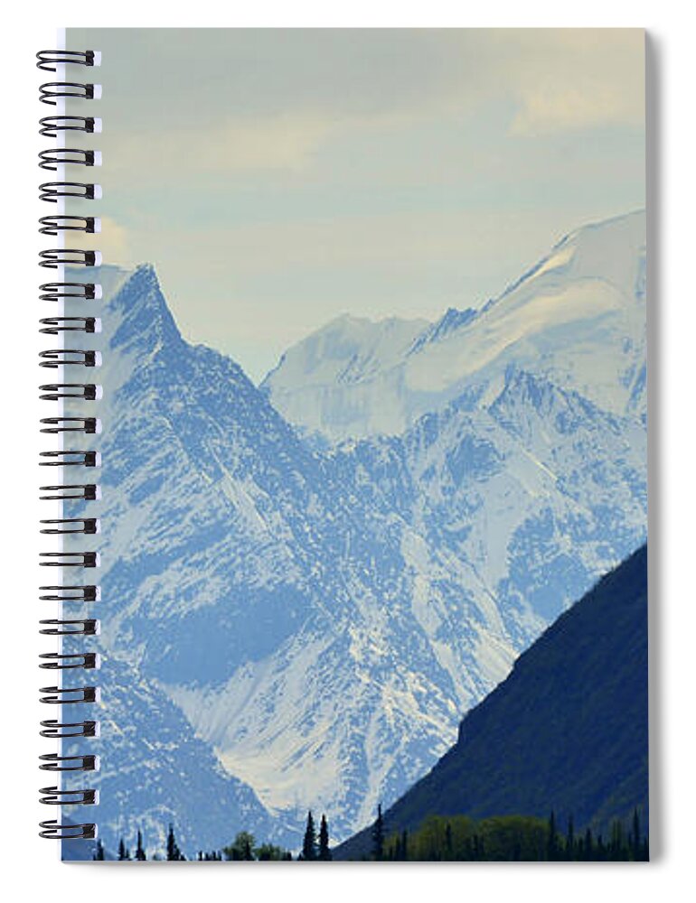 Alaska Spiral Notebook featuring the photograph Mountains Near Matanuska Glacier by Andrew Matwijec