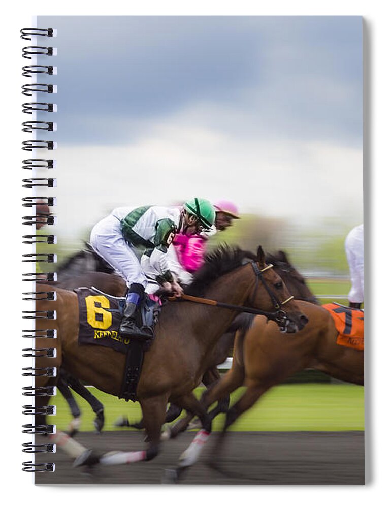 Action Spiral Notebook featuring the photograph Moving Out by Jack R Perry