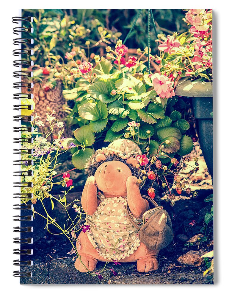 Snout Spiral Notebook featuring the photograph Mrs Hedgie by Spikey Mouse Photography