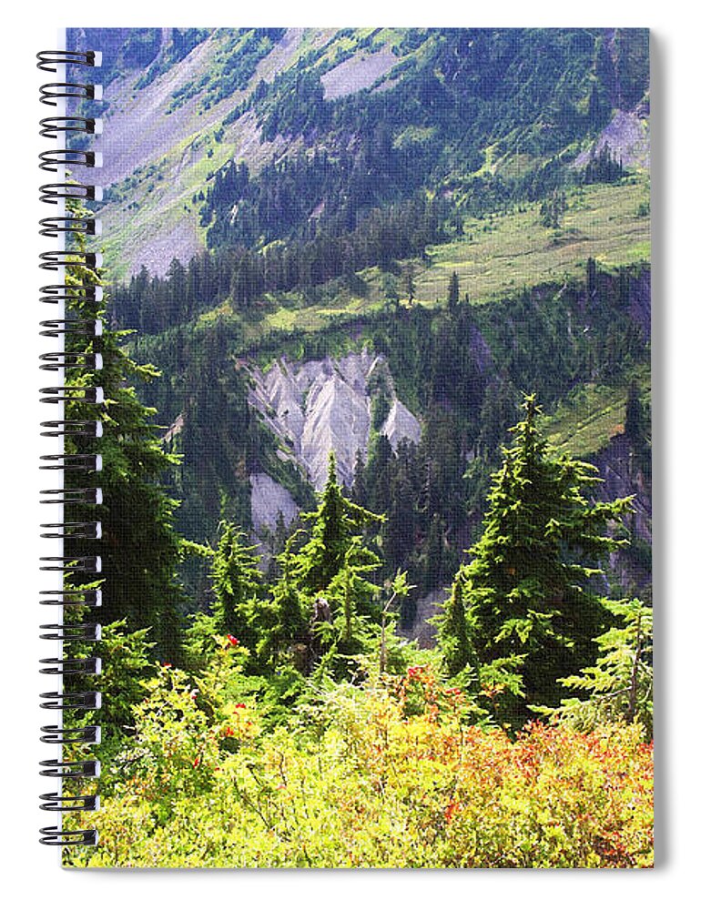 Mt. Baker Washington Spiral Notebook featuring the photograph Mt. Baker Washington by Tom Janca