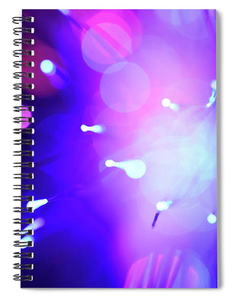 Multicolor Illuminated Fishing Lines Spiral Notebook by Gm Stock