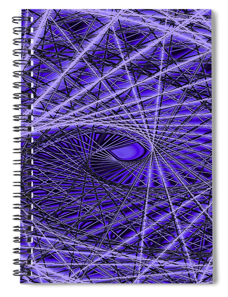 Spiral Spiral Notebook featuring the digital art Multitude by Judi Suni Hall